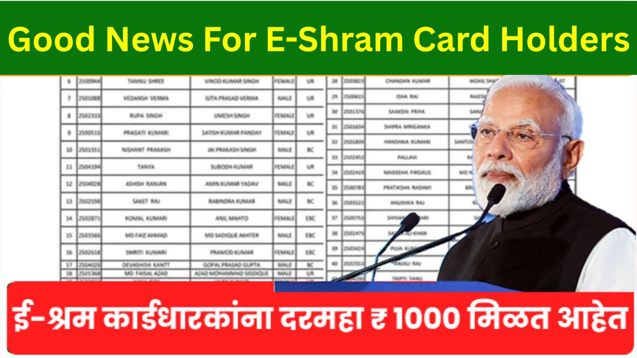 E-Shram Card Apply Online